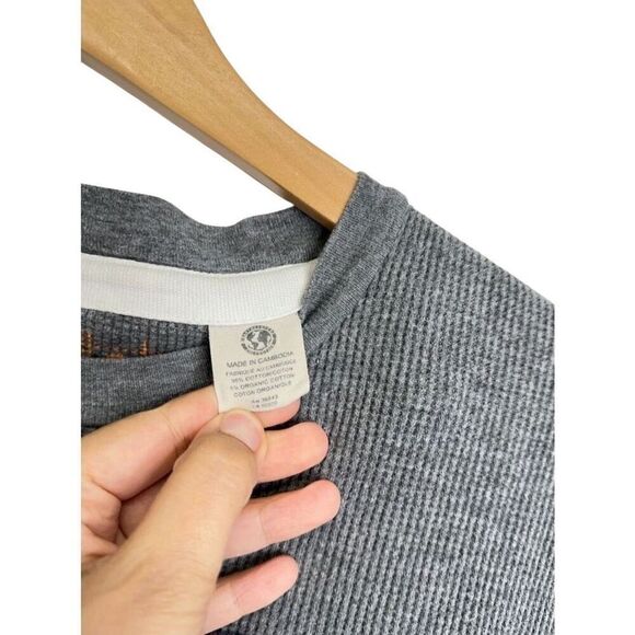 Timberland Long Sleeve Shirt Size Large Gray Crewneck Pullover - Picture 8 of 8